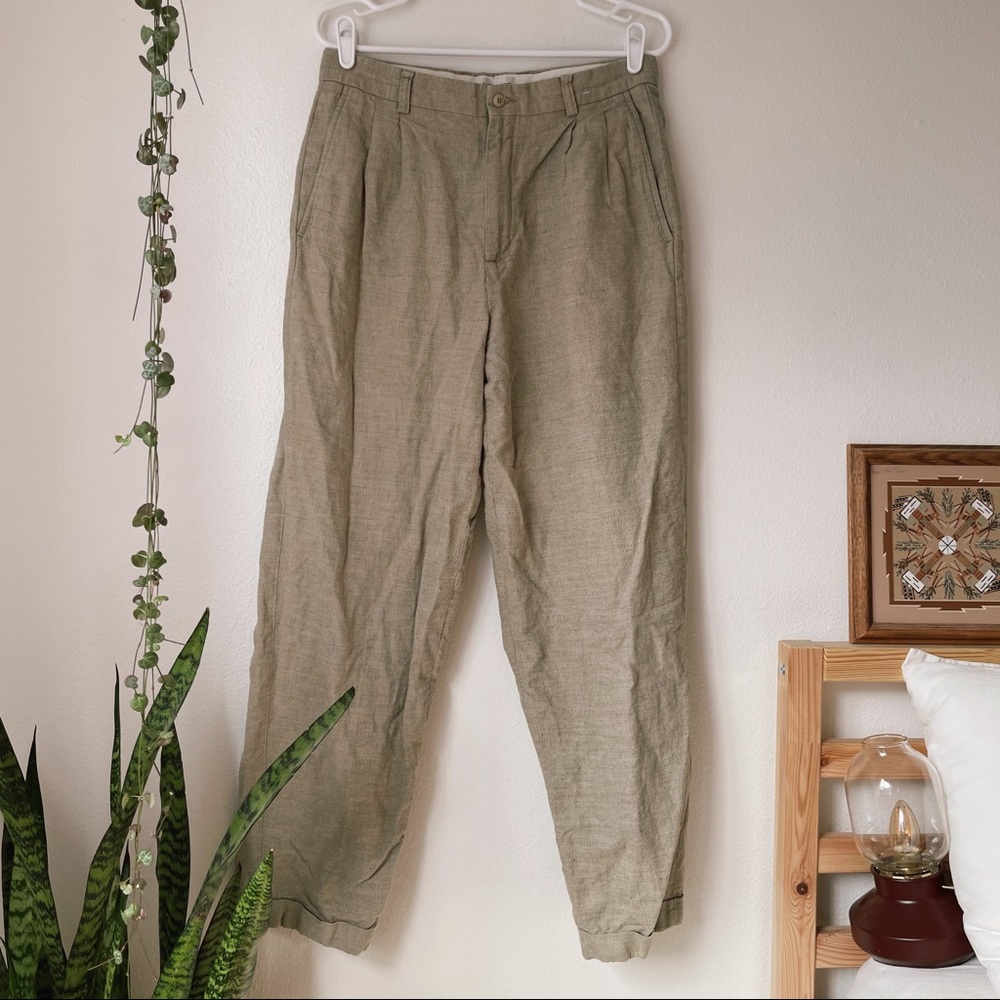 SOLD Vintage Linen Trousers